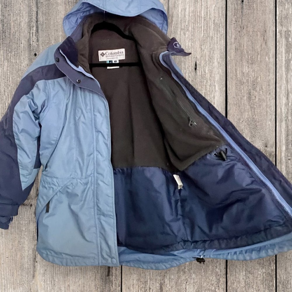 COLUMBIA Bugaboo 3-IN-1 Fleece Interchange Hooded Ski Snowboard Jacket Coat M